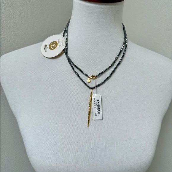 Gorjana Nora Long Beaded Pendant Necklace - Picture 5 of 8